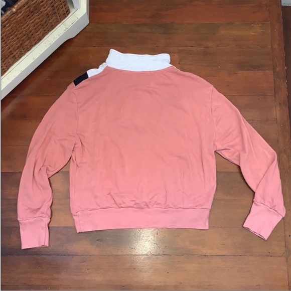 Like New Wildfox Blocked Soto Warm-Up Sport Raina Sweatsuit Mulled Rose Multi - Picture 14 of 15